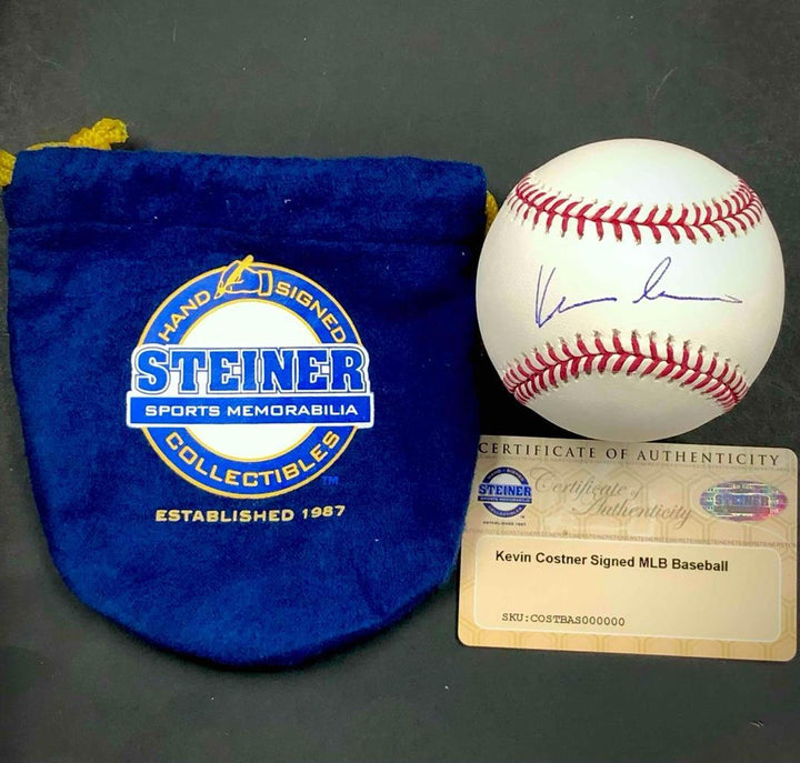 Kevin Costner autograph Field of Dreams signed MLB baseball ~ Steiner COA & holo