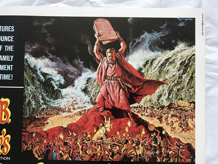 "The Ten CoMMAndments" 1956 Original Movie Poster 1st Issue 22x28 Heston