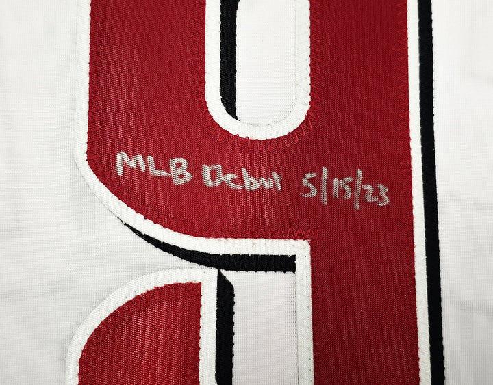 Reds Matt McLain Signed White Jersey "MLB Debut 5/15/23" Beckett Witness