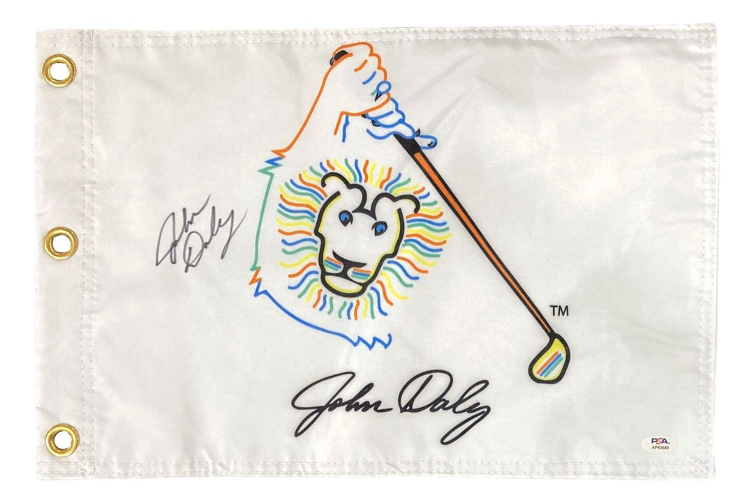 John Daly Signed John Daly Logo Golf Flag PSA/DNA
