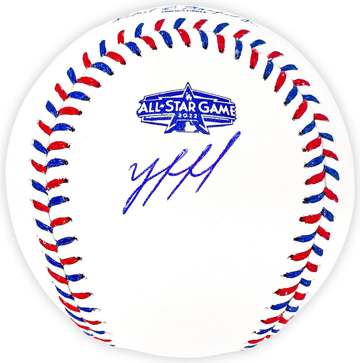 Yordan Alvarez Auto Official 2022 All Star Game Logo MLB Baseball Astros Beckett