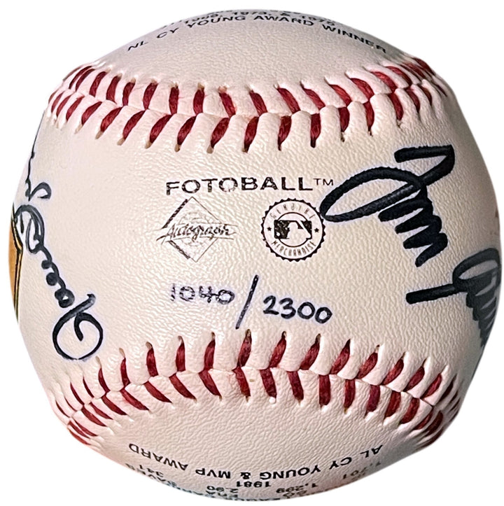 Tom Seaver /Rollie Fingers dual signed 1992 HOF Commemorative Fotoball LT ED COA