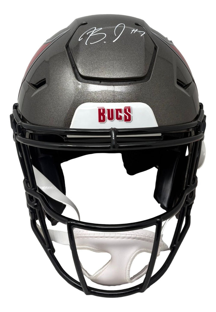 Bucky Irving Signed Tampa Bay Buccaneers FS Authentic SpeedFlex Helmet BAS