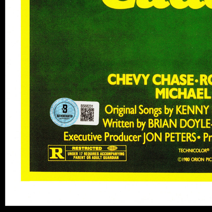 Chevy Chase Signed Caddyshack 11x17 Movie Poster Photo Beckett