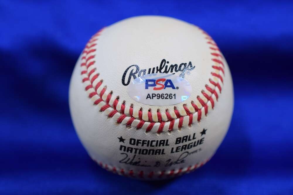 Eddie Mathews PSA DNA Autograph National League ONL Signed Baseball 1 Braves