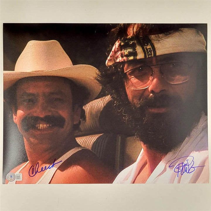 Cheech Marin and Tommy Chong signed 11x14 photo #11 autograph ~ Beckett BAS Holo