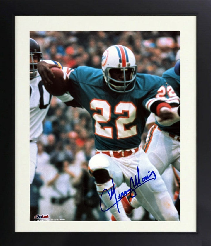 Mercury Morris signed Miami Dolphins NFL Licensed 8x10 Photo imperfect- COA 17-0