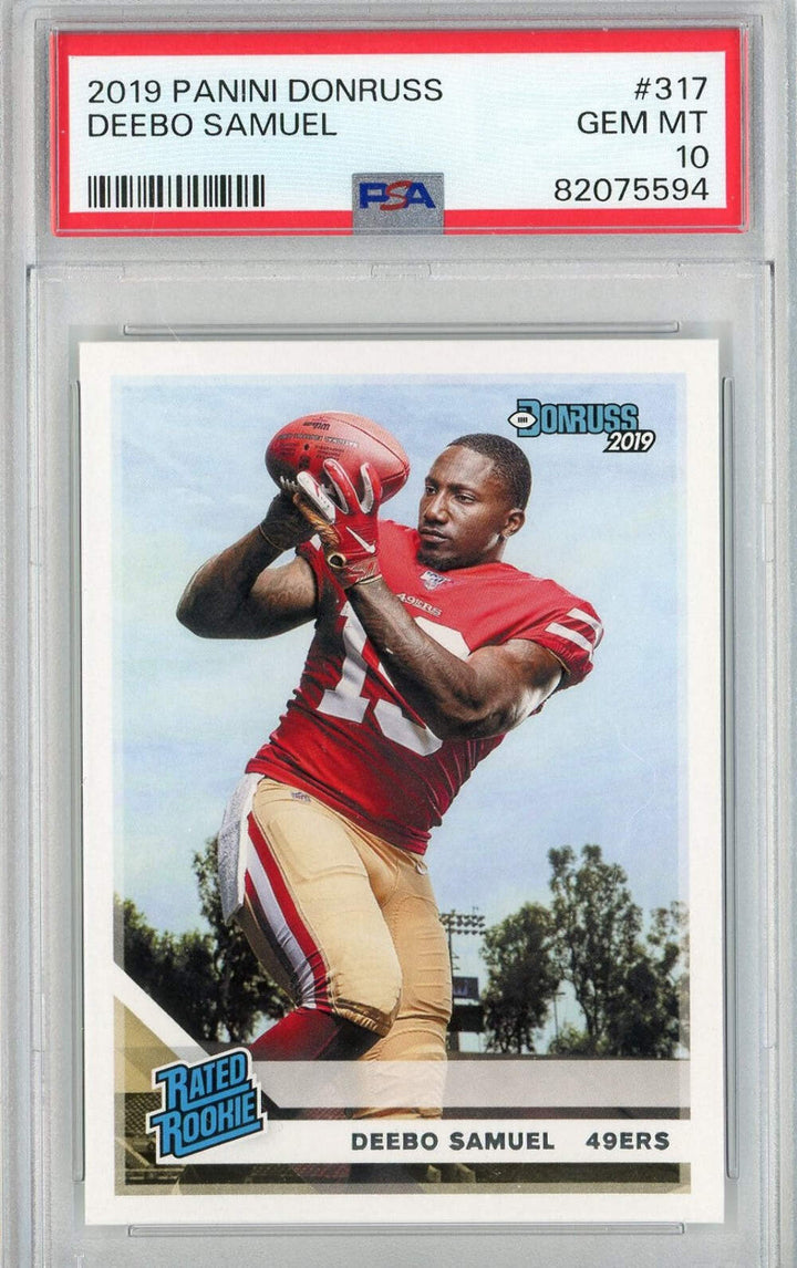 Graded 2019 Panini Donruss Deebo Samuel #317 Rookie RC Football Card PSA 10 Gem