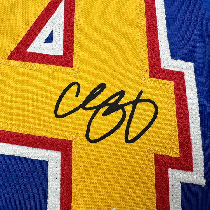 Facsimile Autographed Chris Pronger St. Louis Blue Reprint Jersey Size Men's XL