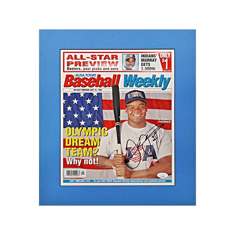 Frank Thomas Chicago White Sox Autographed Slick Printed "Match Print" 1994 Baseball Weekly Cover (JSA)