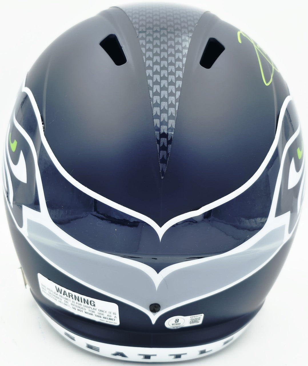 Earl Thomas III Signed Seahawks Blue Full Sz Rep Speed Helmet Beckett Wit