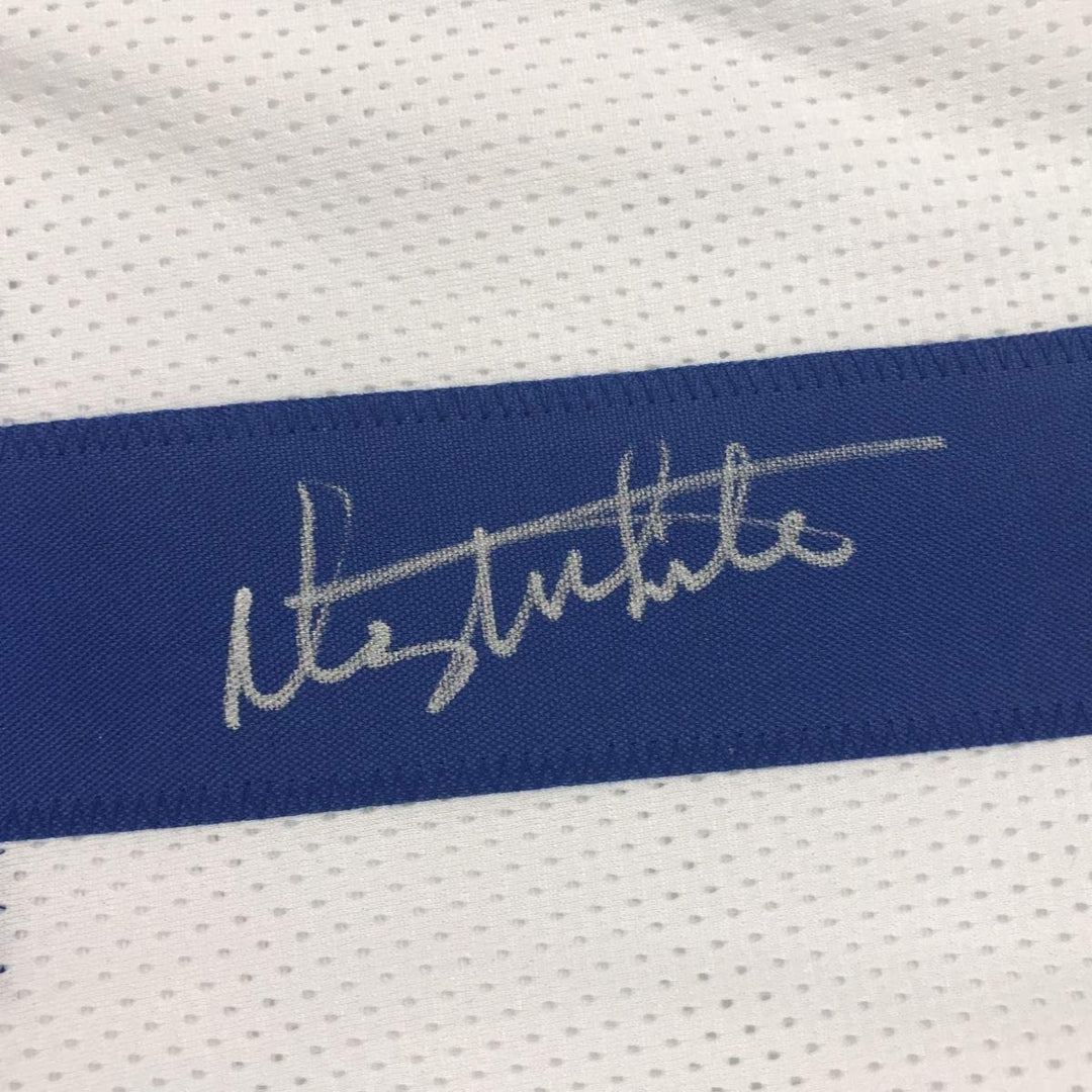 Autographed/Signed DANNY WHITE Dallas White Football Jersey JSA COA Auto