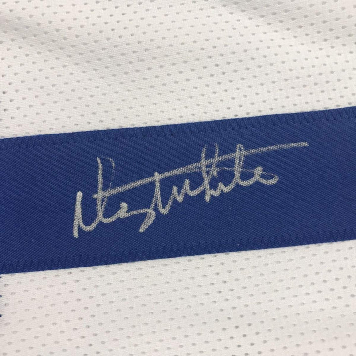 Autographed/Signed DANNY WHITE Dallas White Football Jersey JSA COA Auto