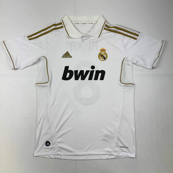 Autographed/Signed Ricardo Kaka Real Madrid White/Gold Soccer Jersey BAS COA