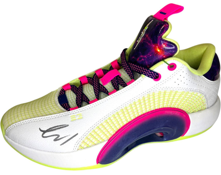 LUKA DONCIC SIGNED AIR JORDAN XXXV 35 LOW COSMIC DECEPTION SHOES LAKERS PSA/DNA