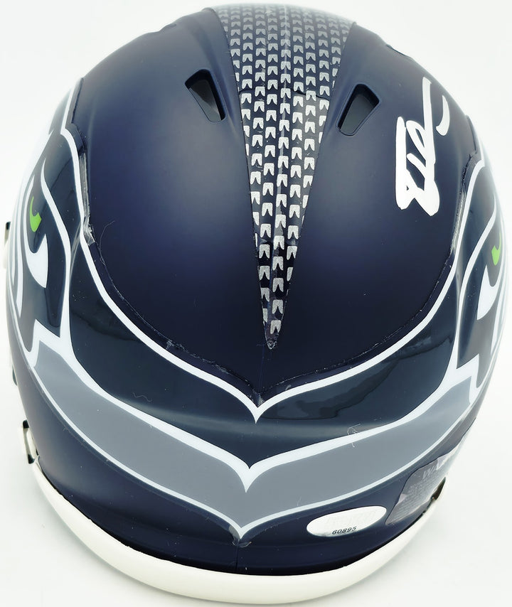 Tory Horton Signed Seattle Seahawks Blue Speed Mini Helmet MCS Holo