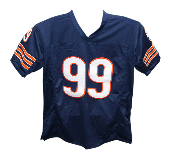 Dan Hampton Autographed/Signed Pro Style Blue HOF Jersey Beckett 41025