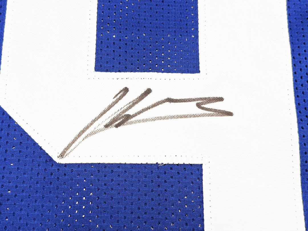 Seattle Seahawks Kenneth Walker III Signed Blue Throwback Jersey Beckett Witness