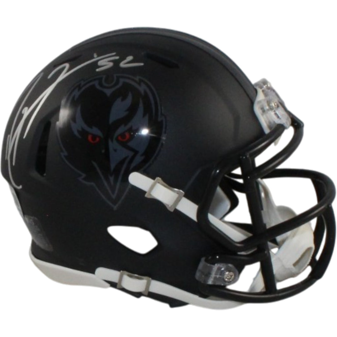 Ray Lewis Signed Baltimore Ravens 2026 ALT #2 Mini Helmet Beckett WIT 57540