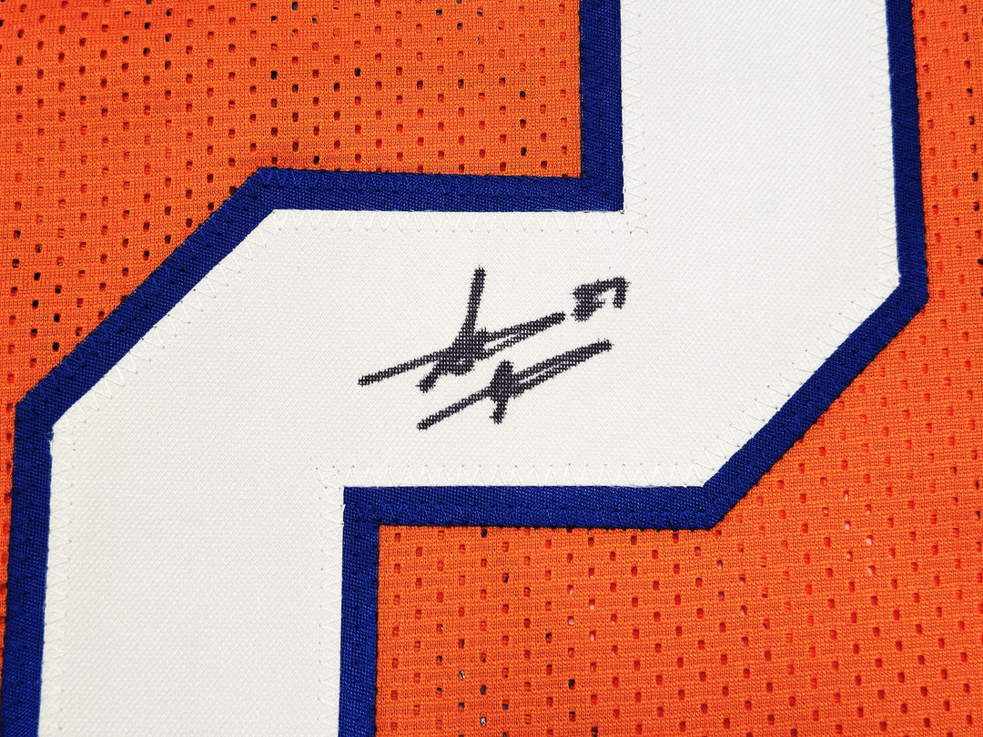 Denver Broncos Steve Atwater Signed Orange Jersey Beckett Witness