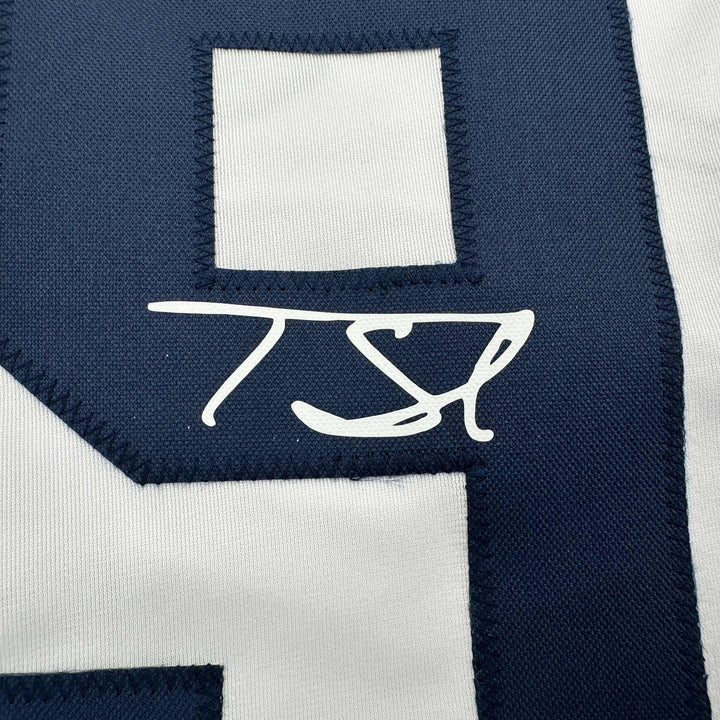 Facsimile Autographed Tarik Skubal Detroit White Reprint Jersey Size Men's XL