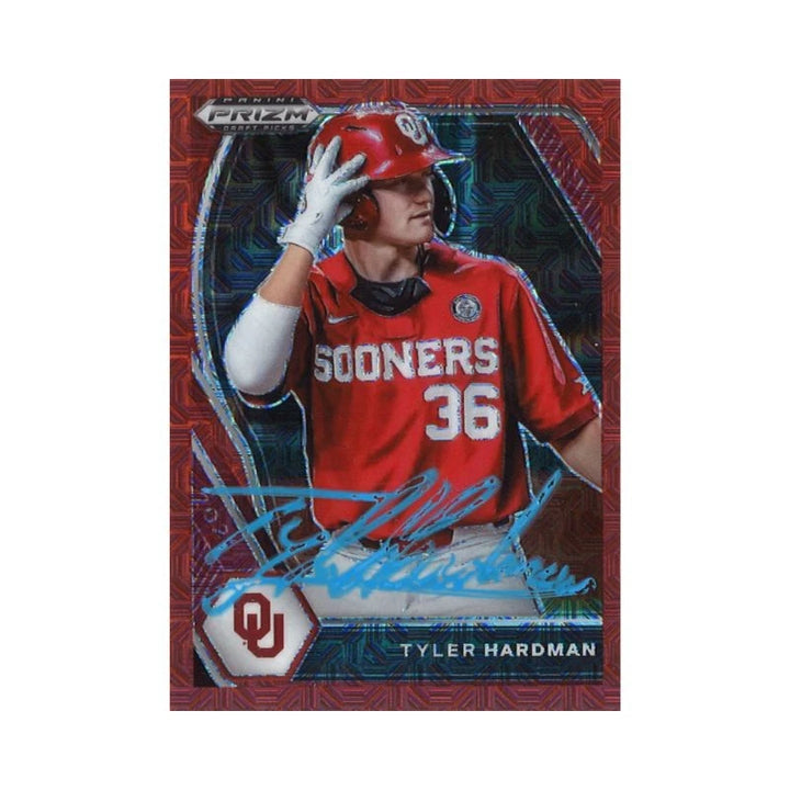 2021 Panini Prizm Draft Picks Tyler Hardman Red Mojo Prizm Autograph (CX Auth)