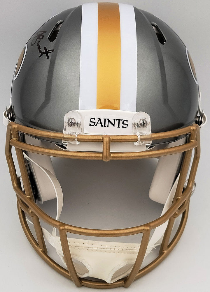 Jameis Winston Signed Saints Flash Gray Full Size Authentic Speed Helmet Beckett