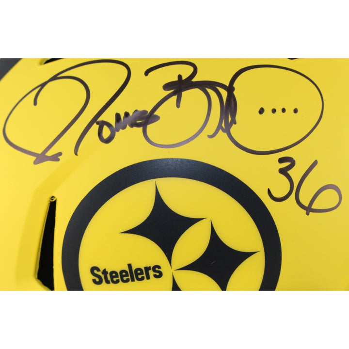Jerome Bettis Autographed Pittsburgh Steelers F/S Rave Helmet Beckett WIT 54070