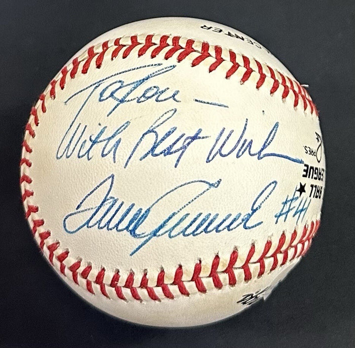 Tom Seaver Signed NL Baseball NY Mets To Lou Best Wishes #41 Mint Auto PSA HOF