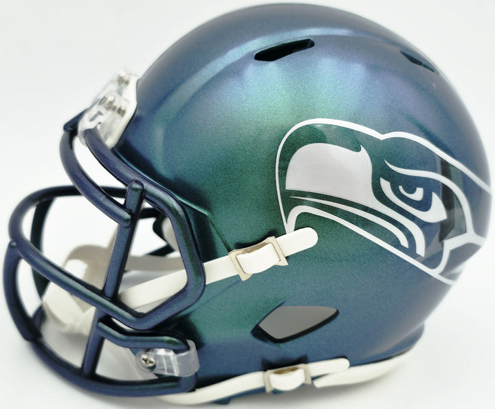 Ernest Jones IV Signed Seattle Seahawks Rivalries Speed Mini Helmet MCS Holo