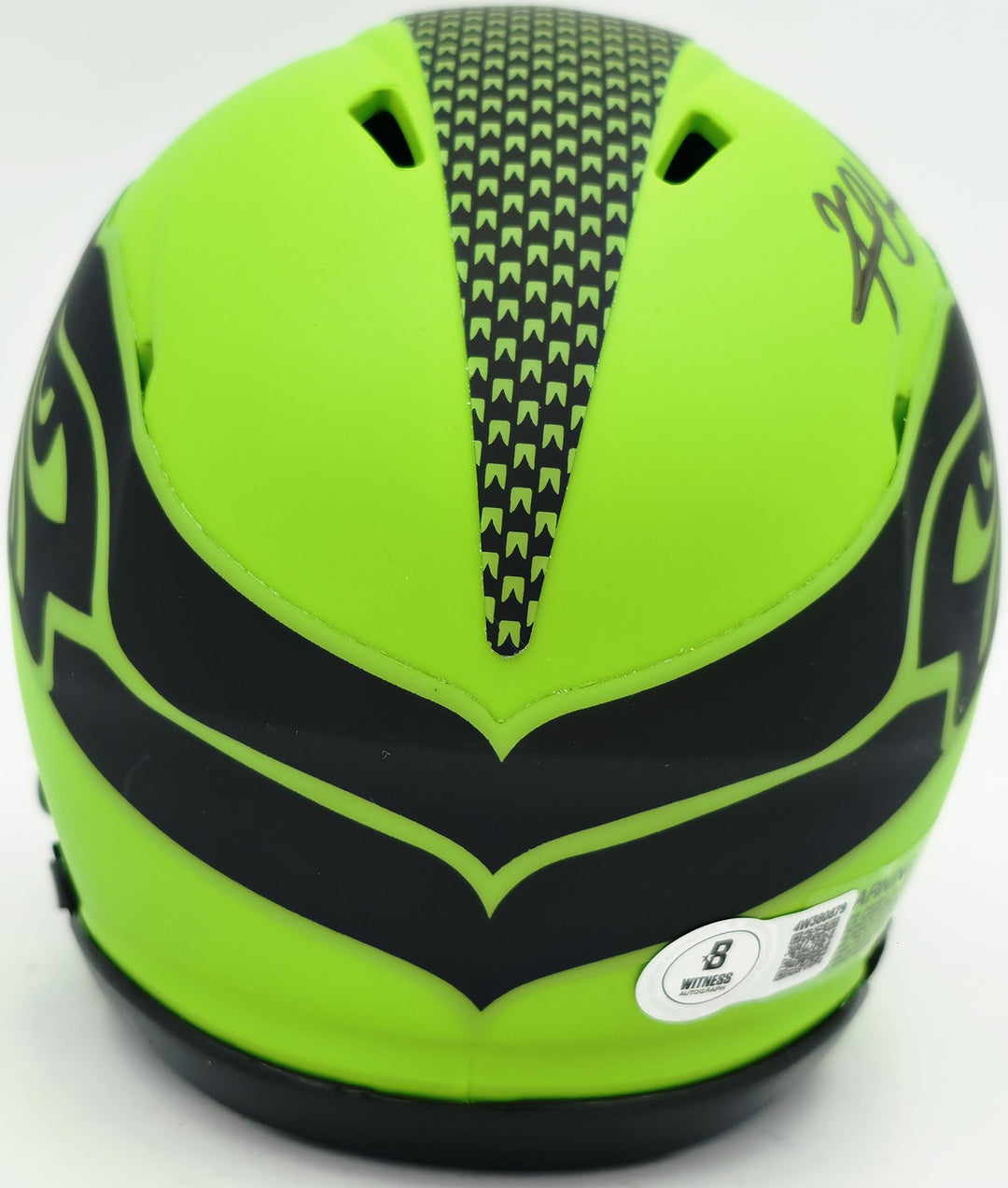 Kam Chancellor Signed Seahawks Rave Green Speed Mini Helmet Beckett Witness