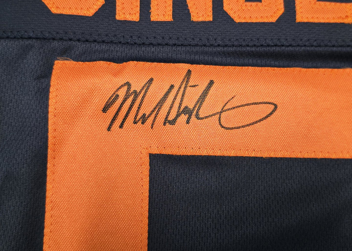 Chicago Bears Mike Singletary Signed Blue Jersey Beckett BAS Witness