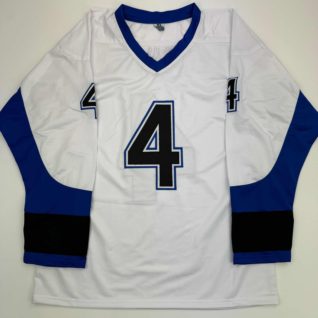 Autographed/Signed Vincent Lecavalier 2004 SC Champs Tampa Bay White Jers