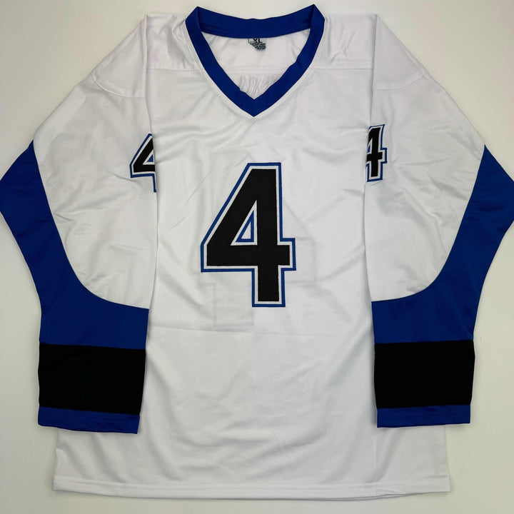 Autographed/Signed Vincent Lecavalier 2004 SC Champs Tampa Bay White Jers