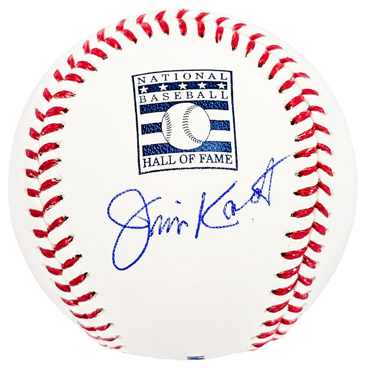 Jim Kaat Signed Official HOF Logo Baseball Twins Cardinals Beckett Witness