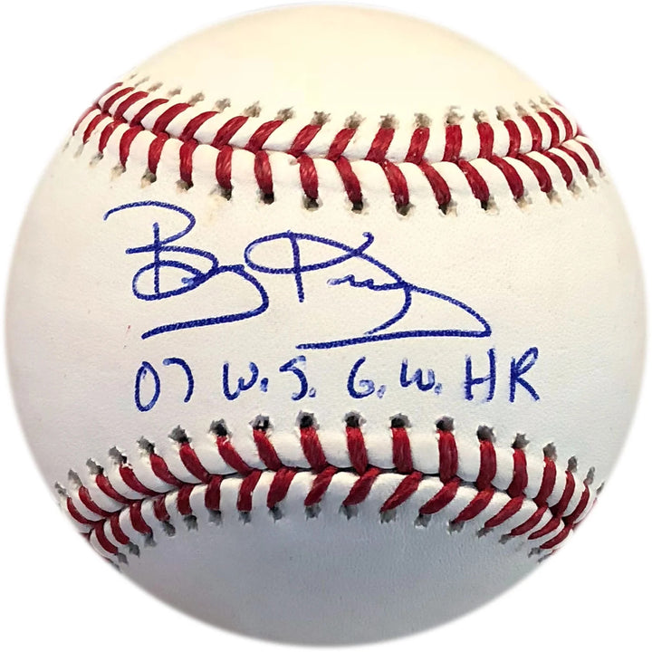 Bobby Kielty "07 WS GW HR" Autographed Baseball