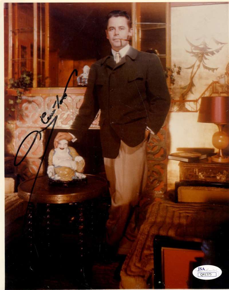 Glenn Ford Jsa Coa Hand Signed 8x10 Photo Authenticated Autograph