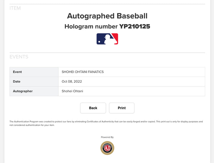 Shohei Ohtani Autographed OMLB Baseball Los Angeles Dodgers Signed MLB Holo JSA