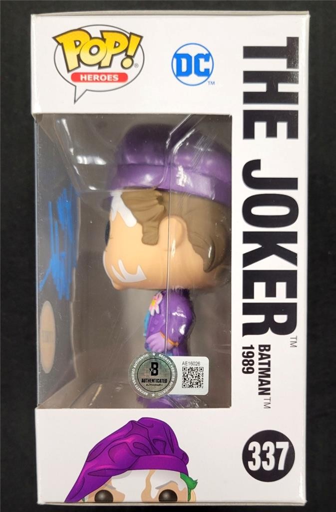Jack Nicholson signed The Joker Chase Funko Pop! 337 autograph ~ Beckett BAS