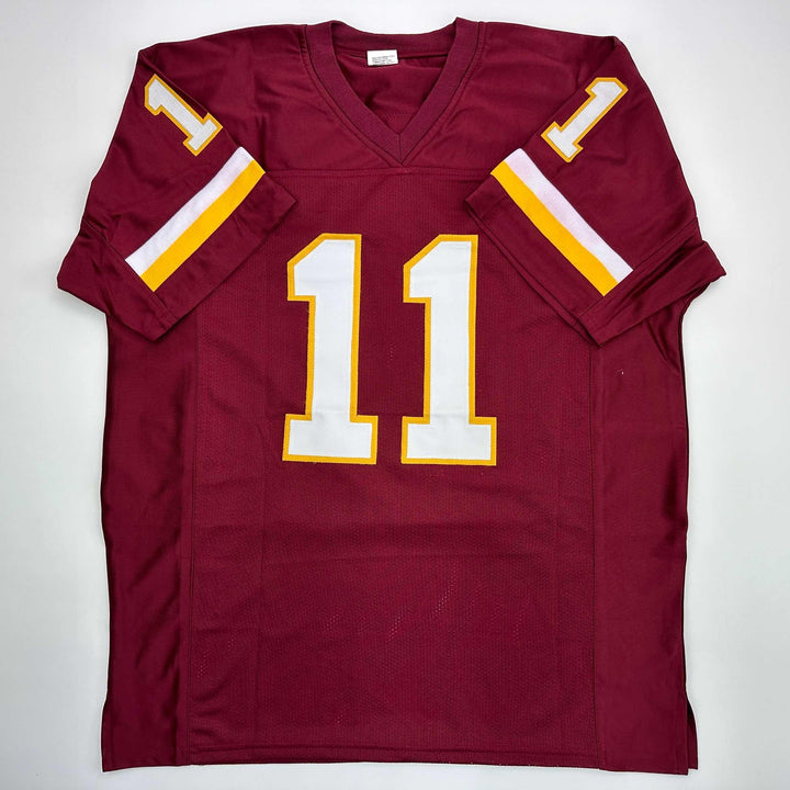Facsimile Autographed Alex Smith Washington Red Reprint Jersey Size Men's XL