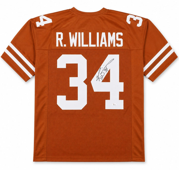 Texas Longhorns Ricky Williams Signed Orange Jersey JSA