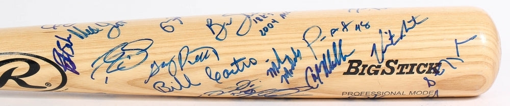 MILWAUKEE BREWERS TEAM SIGNED BAT POSEDNIK SANTOS HARDY WEEKS WYNEGAR YOST +23