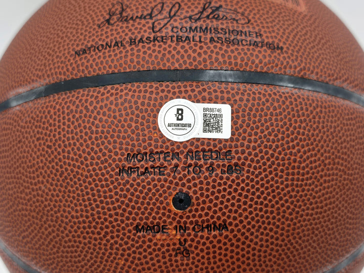 Paul Arizin Auto Spalding Leather Basketball Warriors 11 Phila. Warriors Beckett
