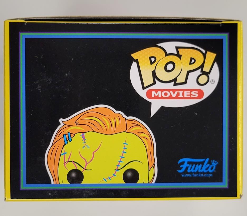 Ed Gale signed Blacklight Chucky Funko Pop! Pink autograph ~ BAS Beckett