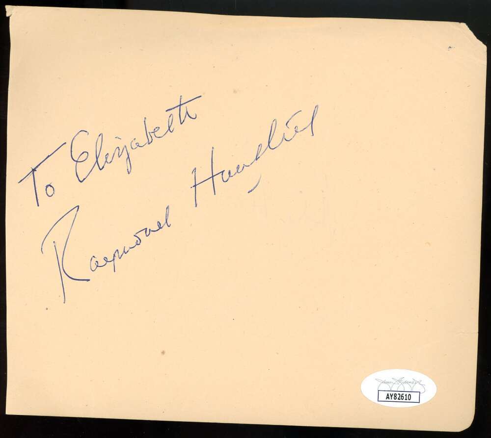 Rex Harrison JSA Coa Signed Album Page Autograph