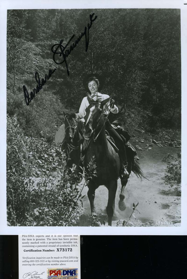 Barbara Stanwyck PSA DNA Coa Hand Signed 8x10 Photo Autograph