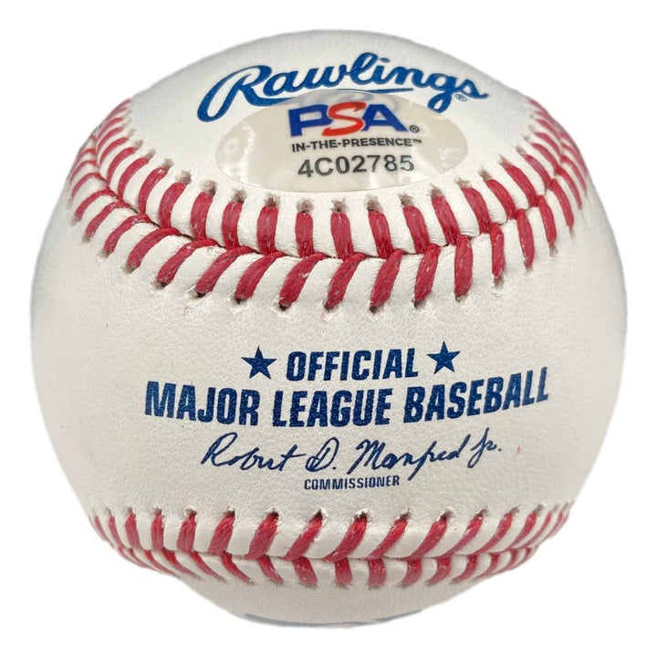 Nolan Ryan Texas Rangers Signed Rawlings Official MLB Baseball 5714 K's PSA/DNA