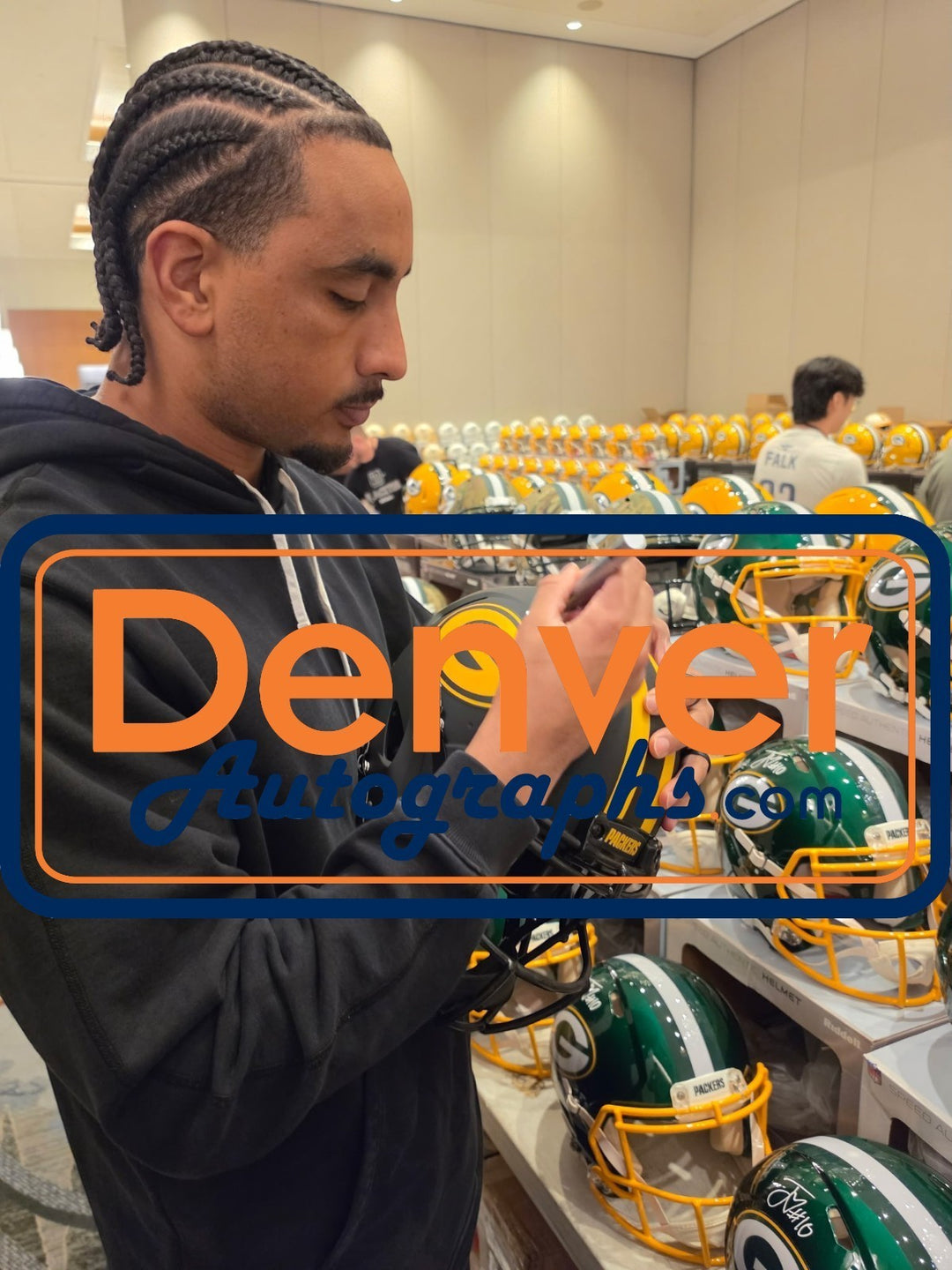 Jordan Love Autographed Green Bay Packers Pro Eclipse Helmet Beckett WIT 57144