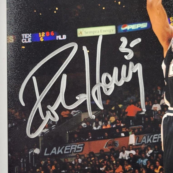 Robert Horry signed San Antonio Spurs 8x10 photo autograph ~ Beckett BAS