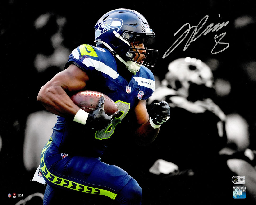 Jadarian Price Signed Seahawks 16x20 Photo Beckett BAS Witness